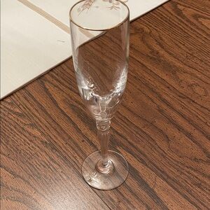 Waterford Crystal Champagne Flute with Gold Accent